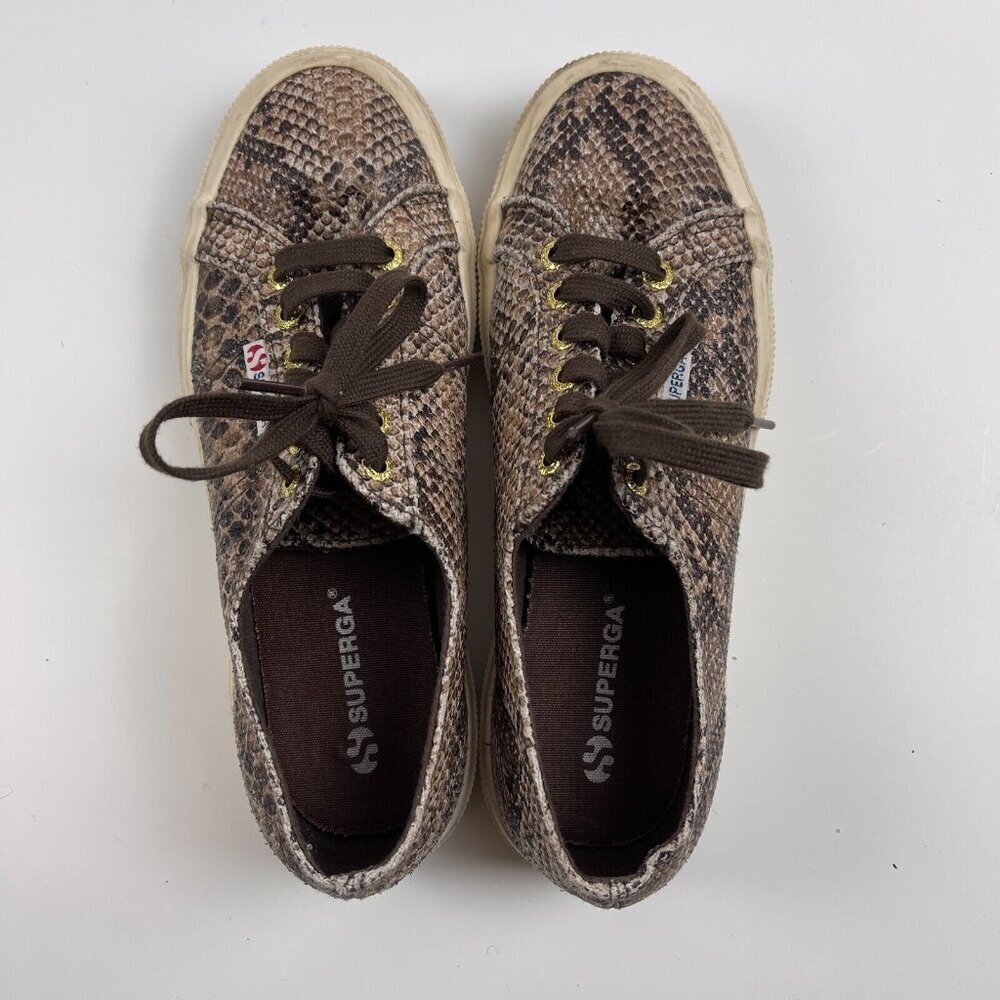 Superga 2750 Synth Snake Shoes Women’s Size 9 EU 40  Casual Sneakers - Picture 8 of 10